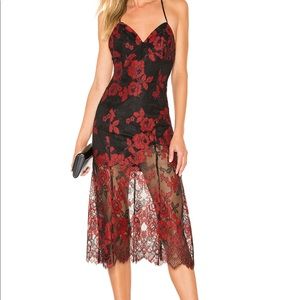 SALMA GOWN IN RED & BLACK
X by NBD